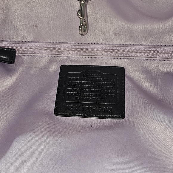 Coach Julia Opt Black Leather and Canvas Signature Tote - Picture 6 of 11